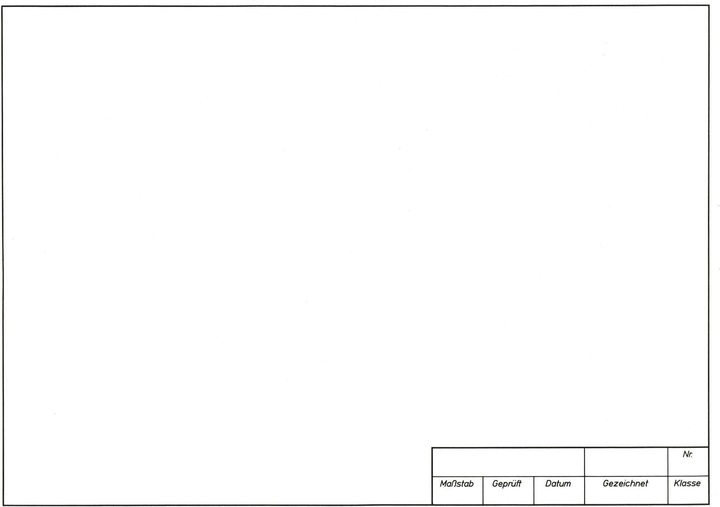 Actual product image Folia Worksheets technical drawing, A3, 5 sheets (120 g/m², 5 x)
