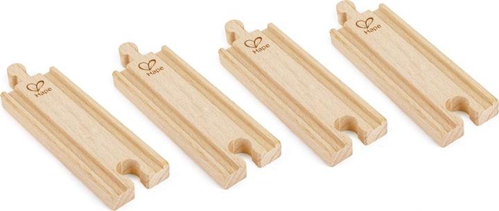 Actual product image Hape Short straight rails (4 pcs.)