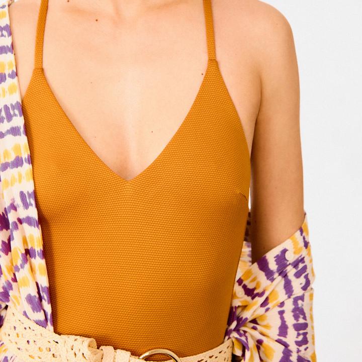Actual product image La Redoute Collections Badeanzug Signature mit Ballerina-Ausschnitt (32)