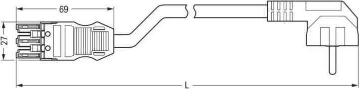 Produktbild Wago Anschlussleitung (3 m, 1.50 mm²)
