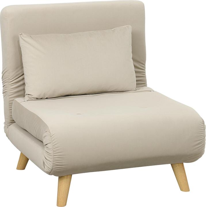 Immagine prodotto Homcom Schlafsessel Polyester, Stahl Beige