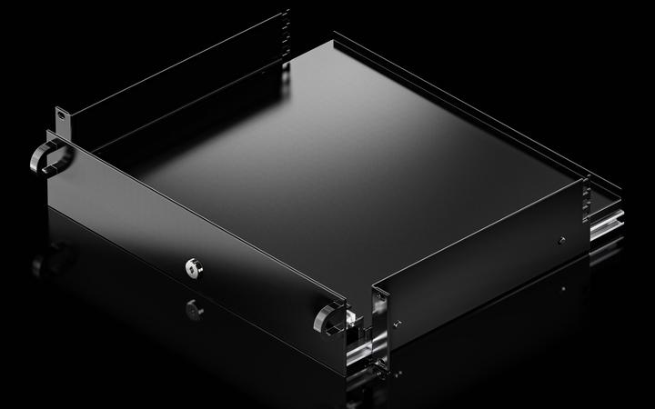 Produktbild Rittal 5302205 2 HE für eine 482,6 mm 19" RAL 9005 Tastaturschublade