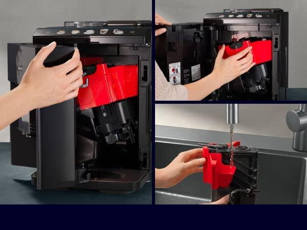 Actual product image Siemens Superautomatic espresso machine with milk container