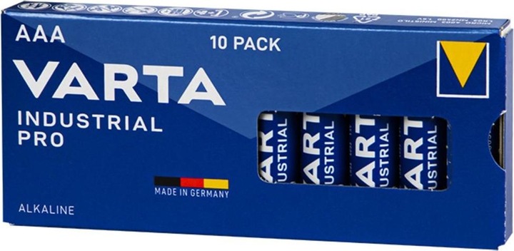 Immagine prodotto Varta alcali industriali (10 pz., AAA, 1250 mAh)