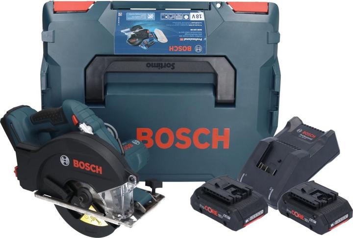 Produktbild Bosch Professional Bosch GKM 18V-50 Professional Akku Metall HandkreissÃ¤ge 18 V 136 mm Brushless + 2x ProCORE Akku 4