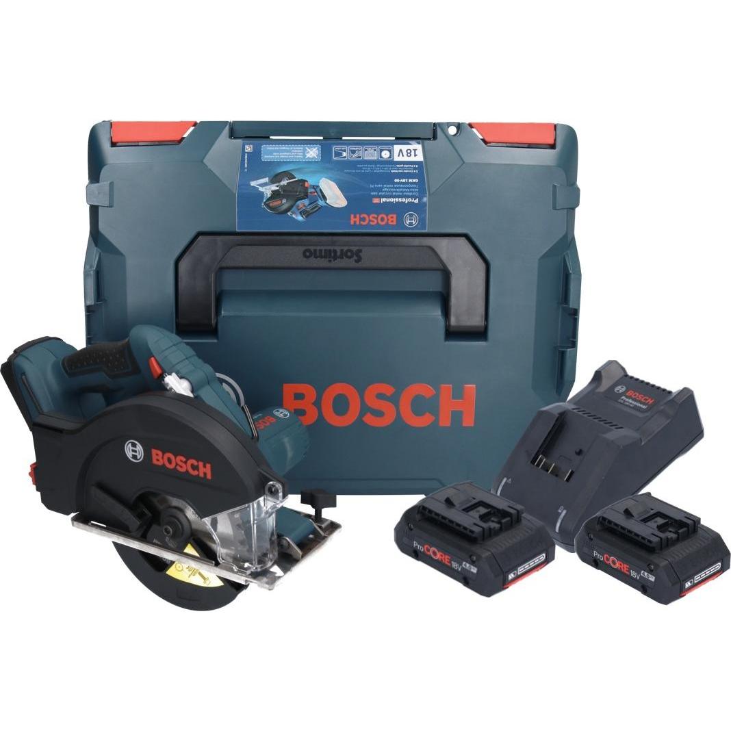 Thumbnail - Bosch Professional, Handkreissäge, Bosch GKM 18V-50 Professional Akku Metall HandkreissÃ¤ge 18 V 136 mm Brushless + 2x P...