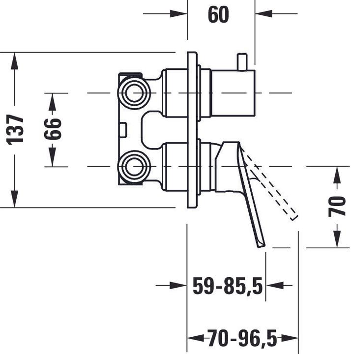 Nutritional values and ingredients Duravit Ready-mount set No 1 for concealed bath mixer chrome
