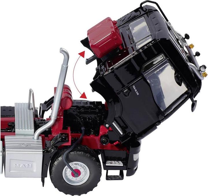 Image du produit Wiking 0776 51 Voie 1 MAN TGS Tracteur 2 essieux Ackerdiesel noir