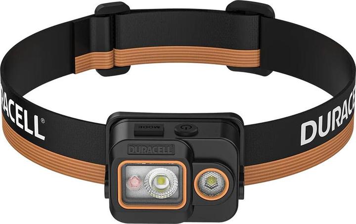 Produktbild Duracell DH700R Stirnlampe schwarz orange (700 lm)