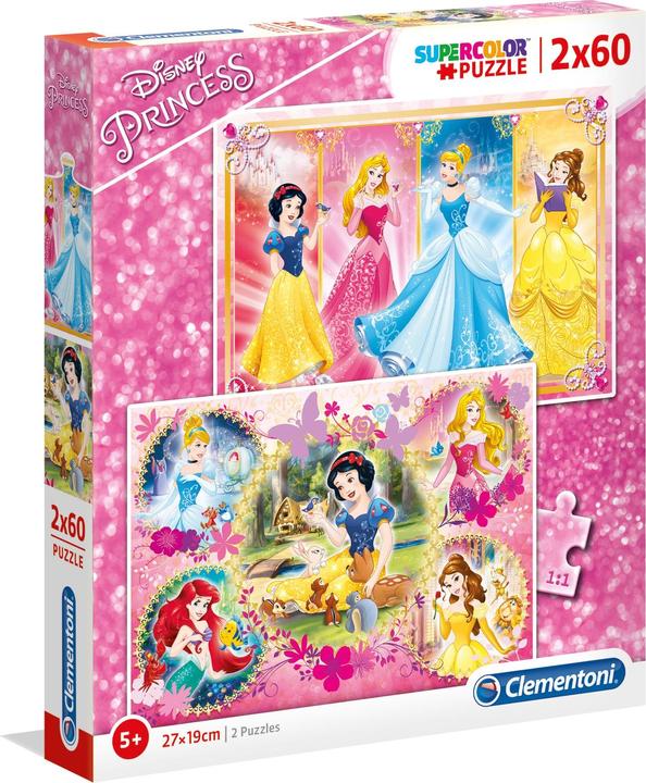 Clementoni Puzzle Princess 2x60 teilig (60 Teile)
