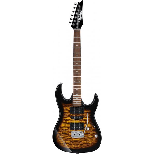 Ibanez Gitaar GRX70QASB Trasparente Sunburst (Chitarra Elettrica), Chitarra, Trasparente