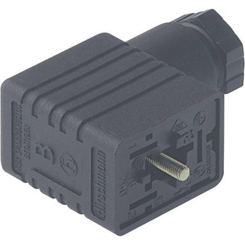 Hirschmann Leitungsdose, frei konfektioni, Elektronikkabel + Stecker, Schwarz