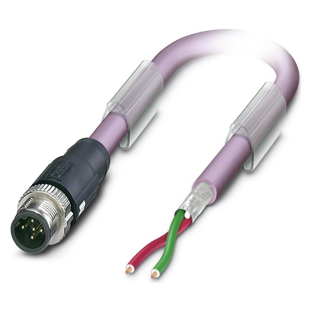 Phoenix Contact Sensor-/Aktor-Datensteckverbin, Elektronikkabel + Stecker, Violett