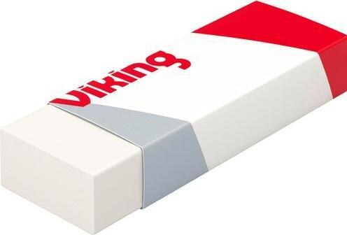 Niceday Eraser Duoplast Rectangular 6x2x1cm White
