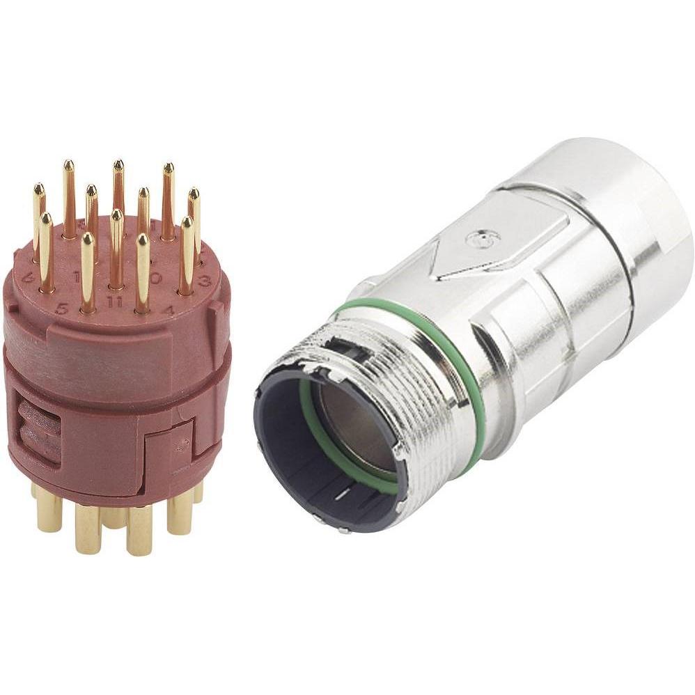 Lapp EPIC Steckverbinder M23 12pol, Elektronikkabel + Stecker, Rot