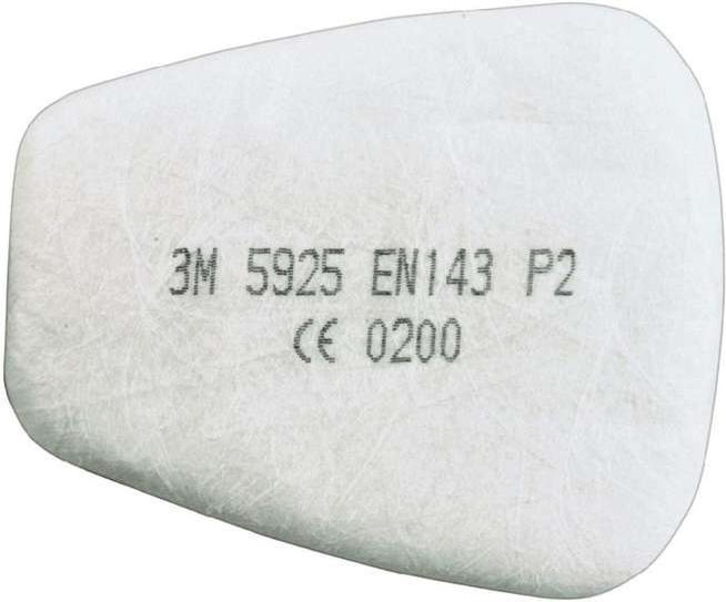 Productafbeelding 3M P2 Deeltjesinzetfilter 5925 (Vervangend ademhalingsfilter)