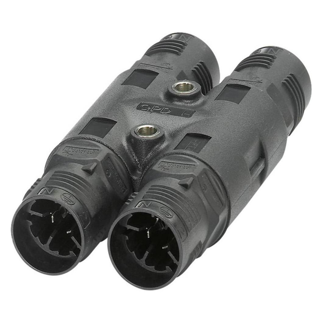 Phoenix Contact H-Verteiler-QUICKON Ohne QUICK, Elektronikkabel + Stecker, Schwarz