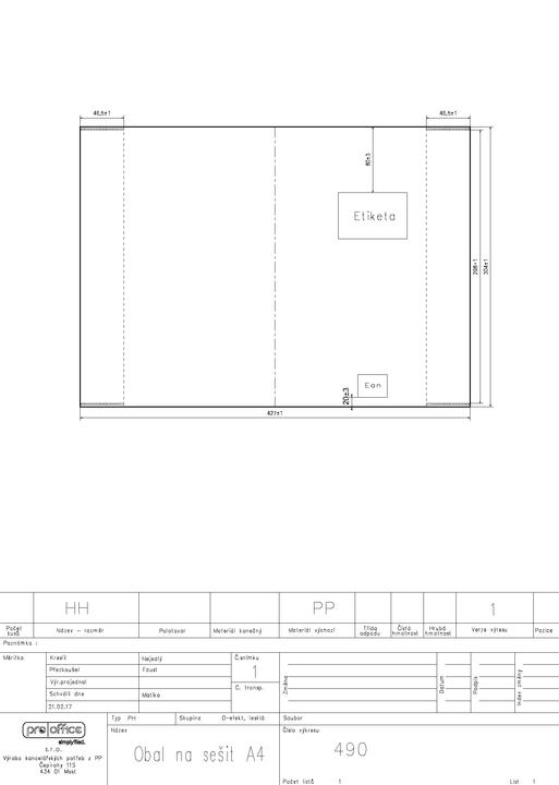 Image du produit Oxford Pochette pour cahier (A4)