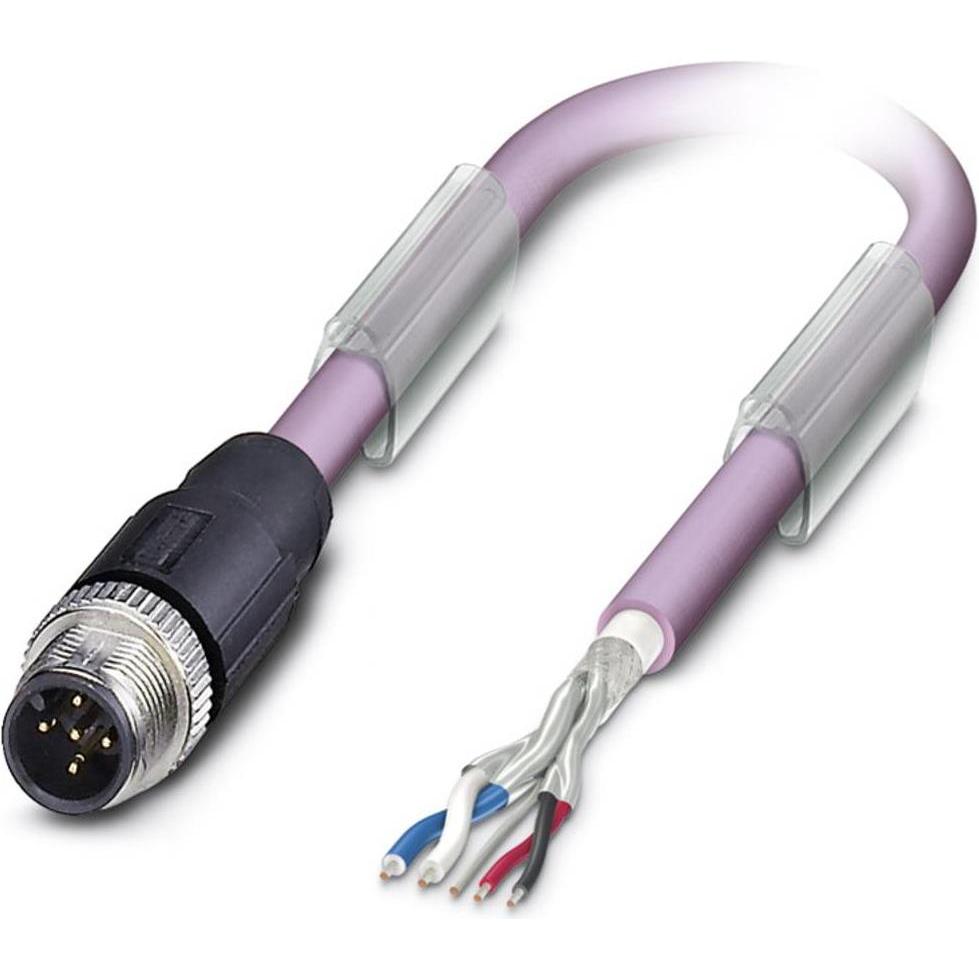 Phoenix Contact Sensor-/Aktor-Datensteckverbin, Elektronikkabel + Stecker, Violett