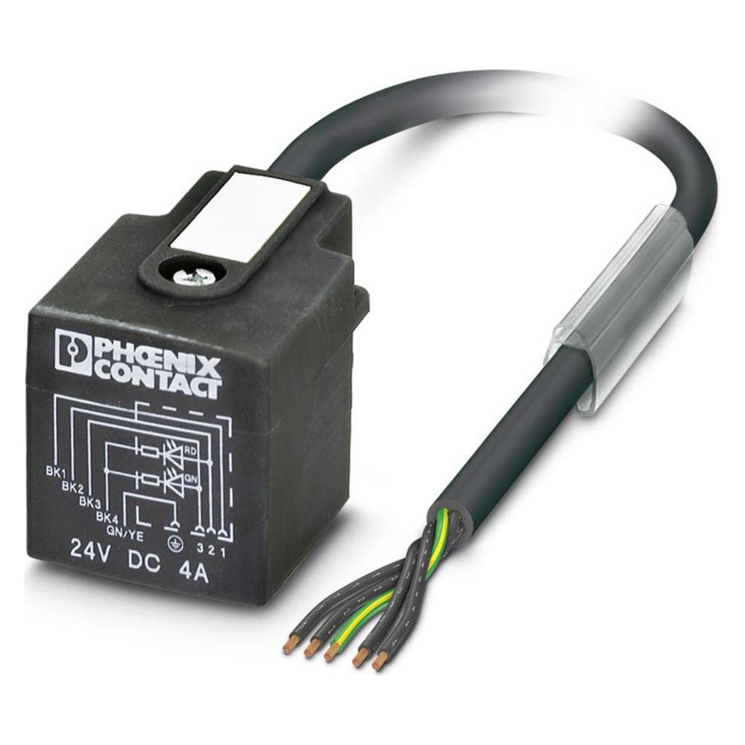 Phoenix Contact Nero/Grigio Sac-5P- 5.0-Pur/Ad-2L Contenuto:, Cavo + Spina Elettrica,