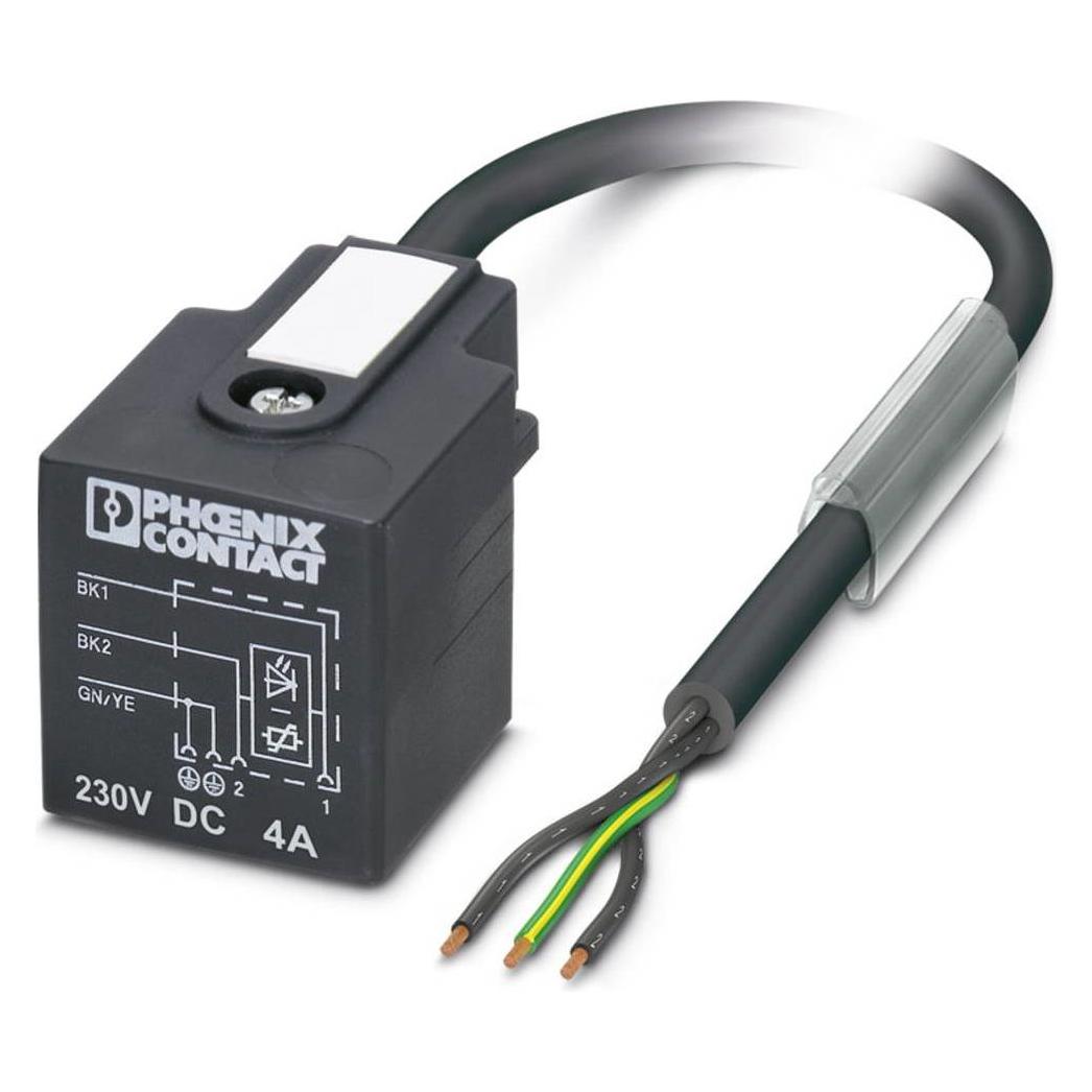 Phoenix Contact Nero Sac-3P- 3,0-Pur/A-1L-V 230V In, Cavo + Spina Elettrica,