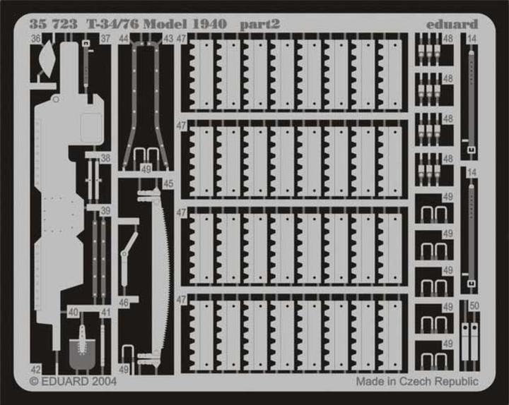Actual product image Eduard T-34/76 Model 1940 for Dragon Kit