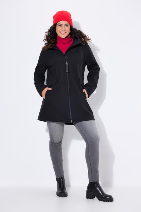 Image du produit Ulla Popken Veste Softshell HYPRAR à capuche, déperlante (50, 52)