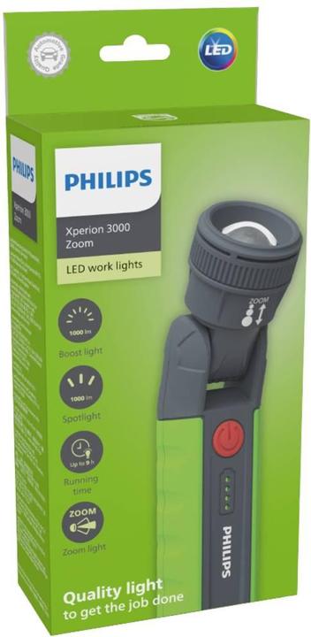 Immagine prodotto Philips X30ZOOMX1 Xperion 3000 Zoom Luce da lavoro a LED alimentata a batteria 6 W 1000 l (1000 lm)
