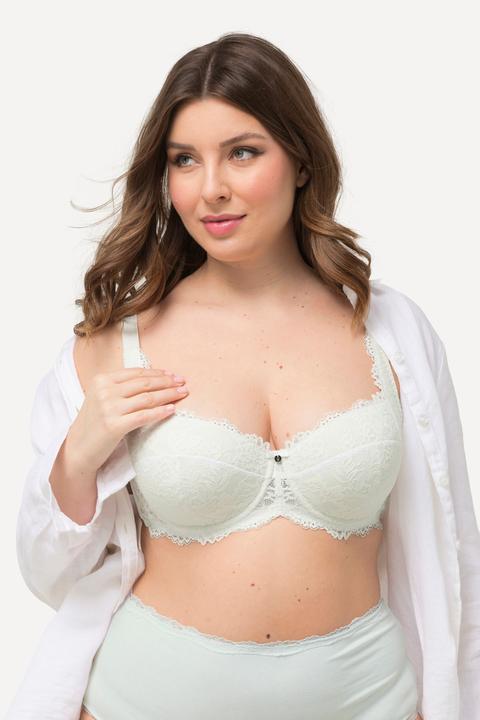 Produktbild Ulla Popken Bügel-BH, Softschalen, Balconette-BH, Spitze, Cup B - D (110 D)