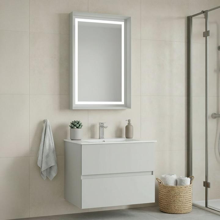 Produktbild Homitis Nest 71 v2 Bathroom Cabinet With Sink & Mirror Set (2 Pieces)