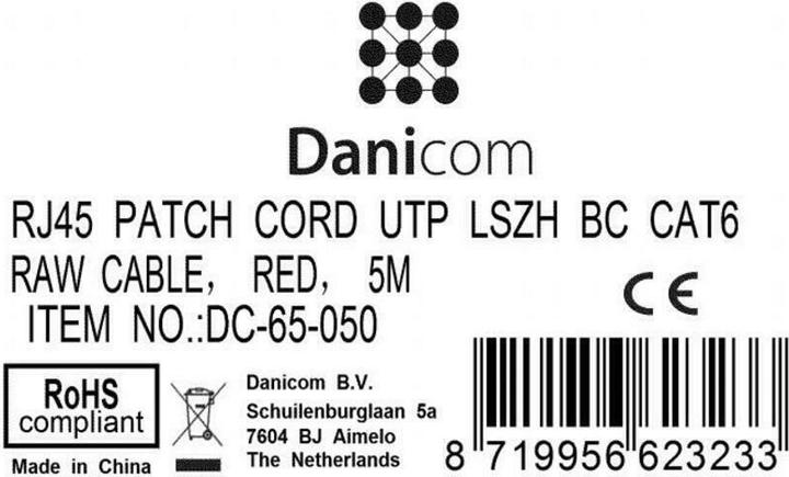 Produktbild Dsit CAT6 Netzwerkkabel 100% Kupfer (CAT6, 5 m)