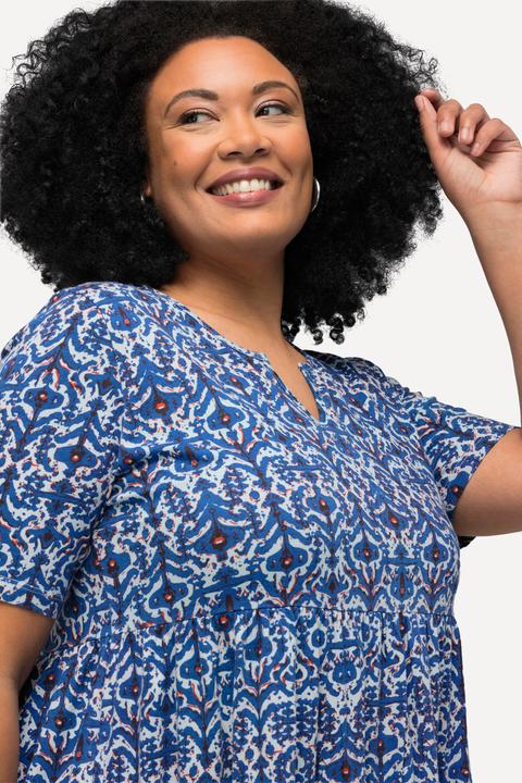 Actual product image Ulla Popken Graphic Print Empire A-line Pocket Knit Dress (50, 52)