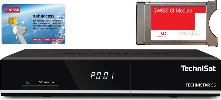 Produktbild TechniSat TechniStar S5 inkl. Swiss Viaccess Modul + SRG Karte (DVB-S2)