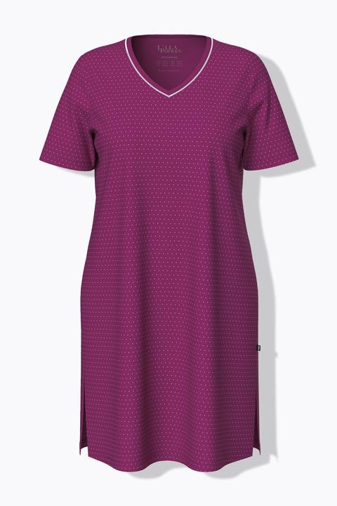 Produktbild Ulla Popken Bigshirts, 2er-Pack, Rundhals/V-Ausschnitt, Halbarm (50, 52)