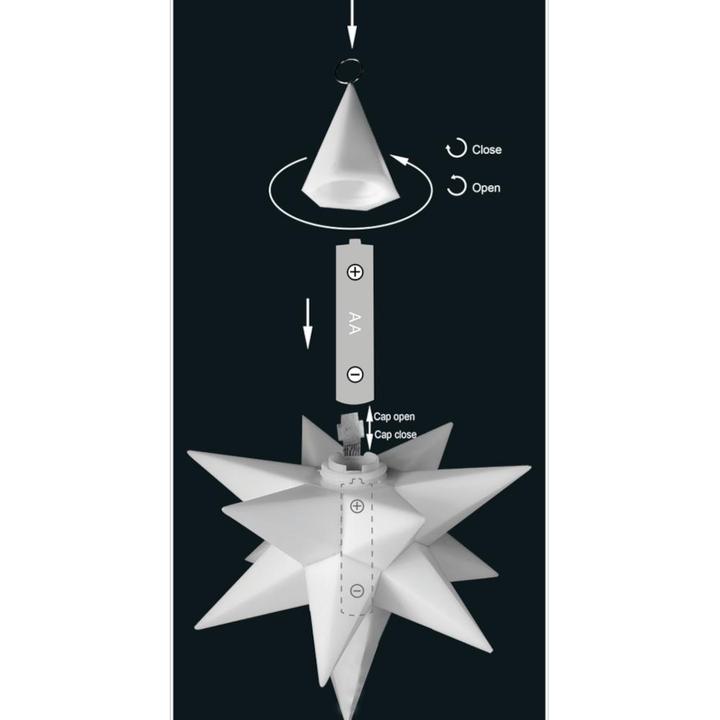 Produktbild FHS Sterne LED kabellos ø13 ws 3SZ (0.33 m)