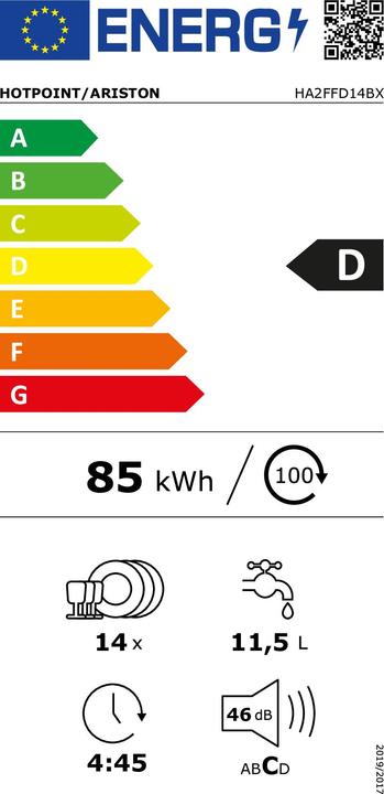 Energy Label Hotpoint HA2FFD14BX