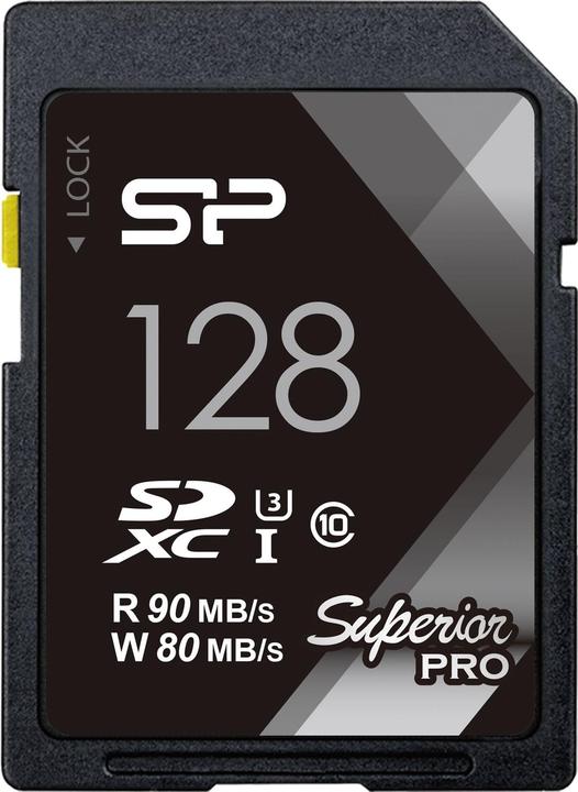Produktbild Silicon Power memory card SDXC 128GB Superior Pro UHS-1 U3 (128 GB, SDXC, U3, UHS-I)