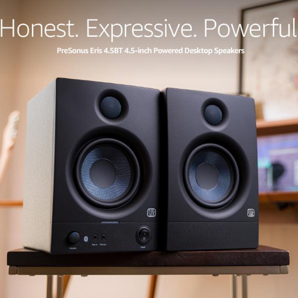 Produktbild PreSonus Eris 4.5BT Bluetooth-Boxen 2nd Gen mit Boxen-Füsse in Rot (Aktiv, 1 Stk.)