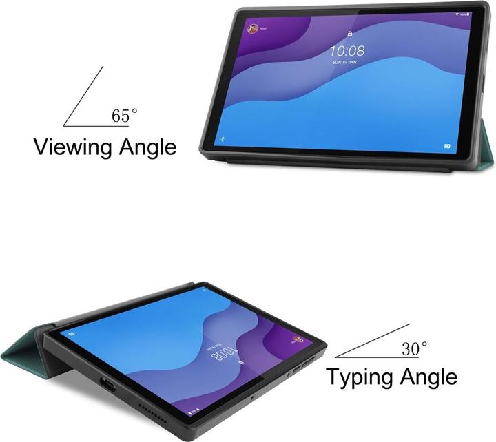 Produktbild König Design Schutz Hülle für Lenovo Tab M10 HD 2nd Gen TB-X306 Smart Cover Case Etui Tasche (Lenovo Tab M10 HD)