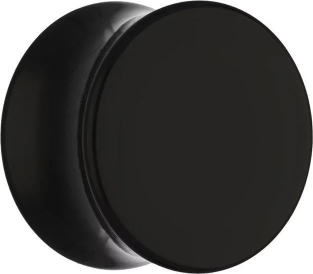 Actual product image Star Piercing Flared Plug black (Plastic, without brass)