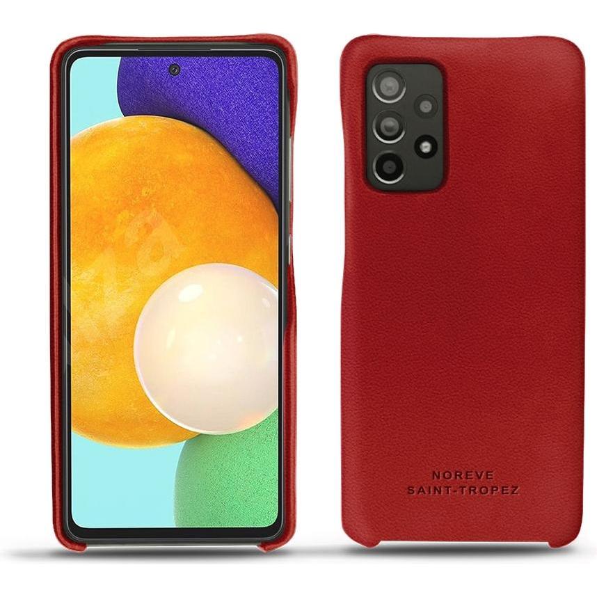 Noreve Lederschutzhülle (Samsung Galaxy A52), Smartphone Hülle, Rot