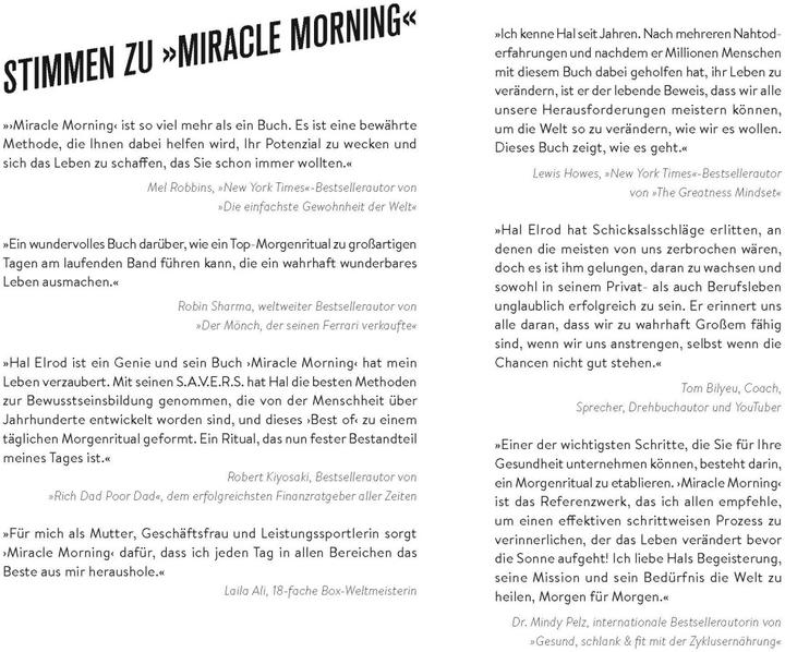 Image du produit Miracle Morning (Allemand, Hal Elrod, Jochen Lehner, Robert T. Kiyosaki, 2023)