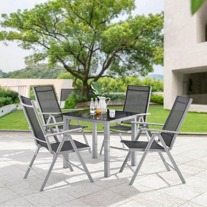 Produktbild Juskys Gartengarnitur Milano (80 x 80 x 74 cm)