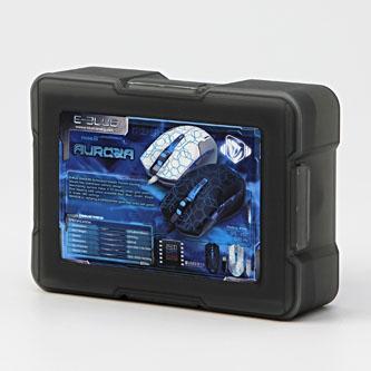 Actual product image Blue Auroza Hexagon Mouse (EMS636BKCA-IU) (Cable)