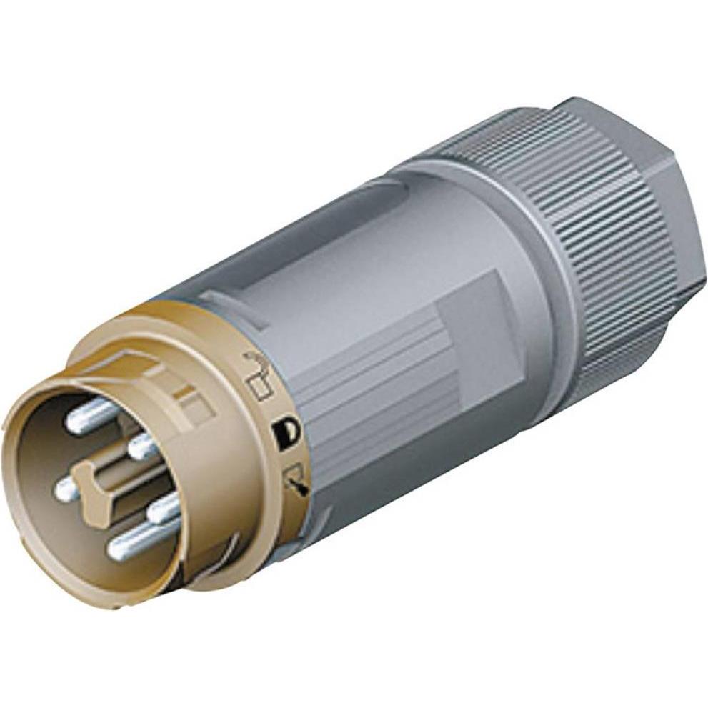 Wieland RST MINI Kabelstecker RSTI164, Elektronikkabel + Stecker, Braun