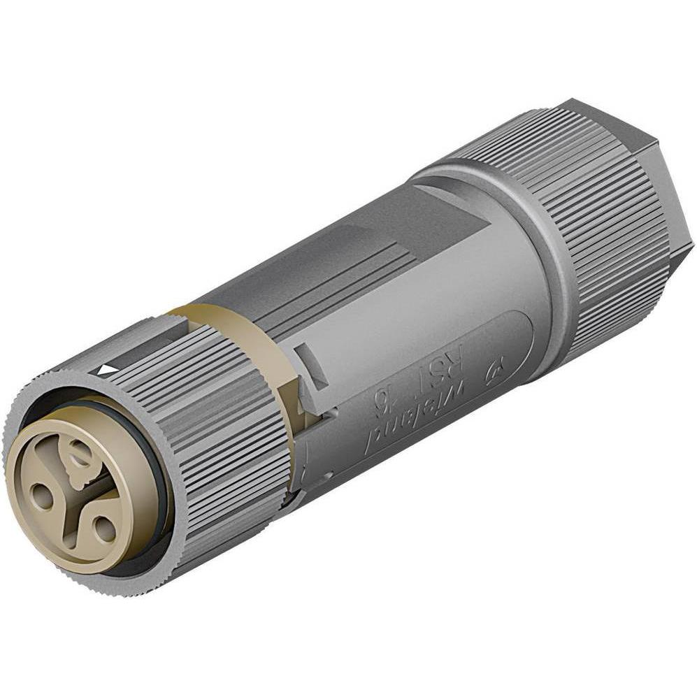 Wieland RST MINI Kabeldose RSTI162/3, Elektronikkabel + Stecker, Braun