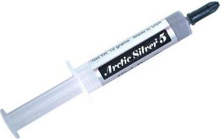 Arctic Silver Sidabrinis AS5, 12g masse dissipatrice thermique Pâte thermique 350000 W (9 W/m K, 12 g)