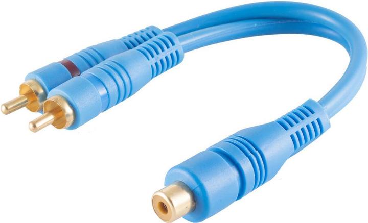 Produktbild Shiverpeaks BS40053 Audio-Kabel 0,2 m RCA 2 x RCA Blau (0.20 m)