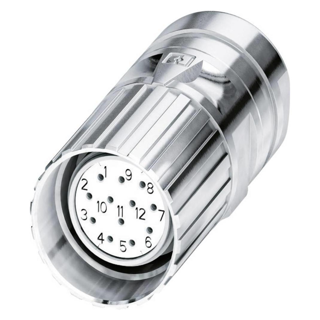 Phoenix Contact M23 kabelconnector CA-12S, Kabels + Stekkers, Zilver