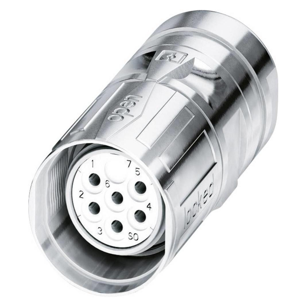 Phoenix Contact M23 kabelconnector CA-06S, Kabels + Stekkers, Zilver
